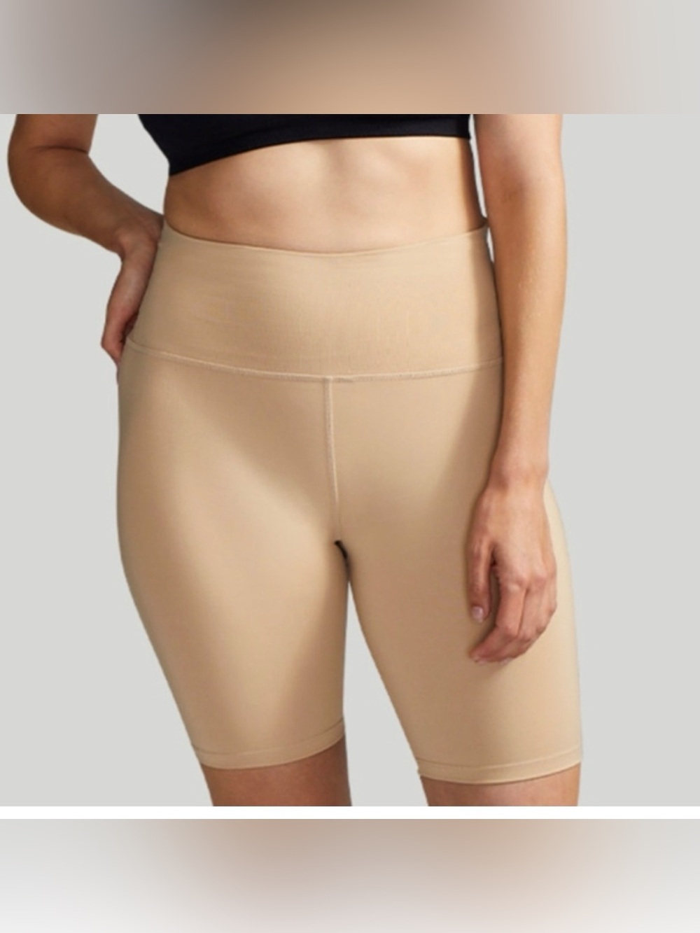 Tommie Copper lower back support shorts in nude size XXL